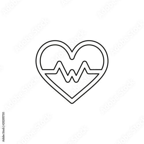 Heartbeat vector icon