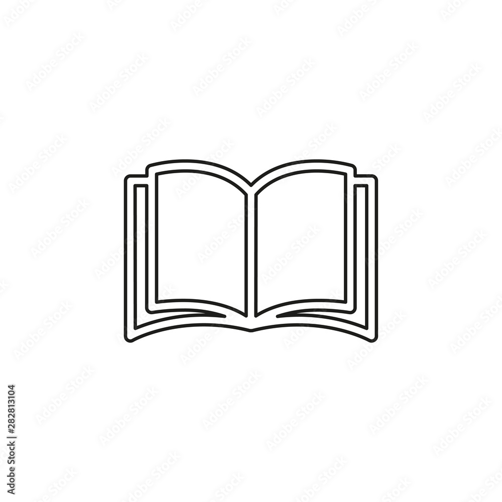Open book vector icon Open book vector icon