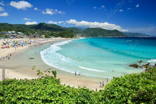 伊豆下田　夏の白浜大浜