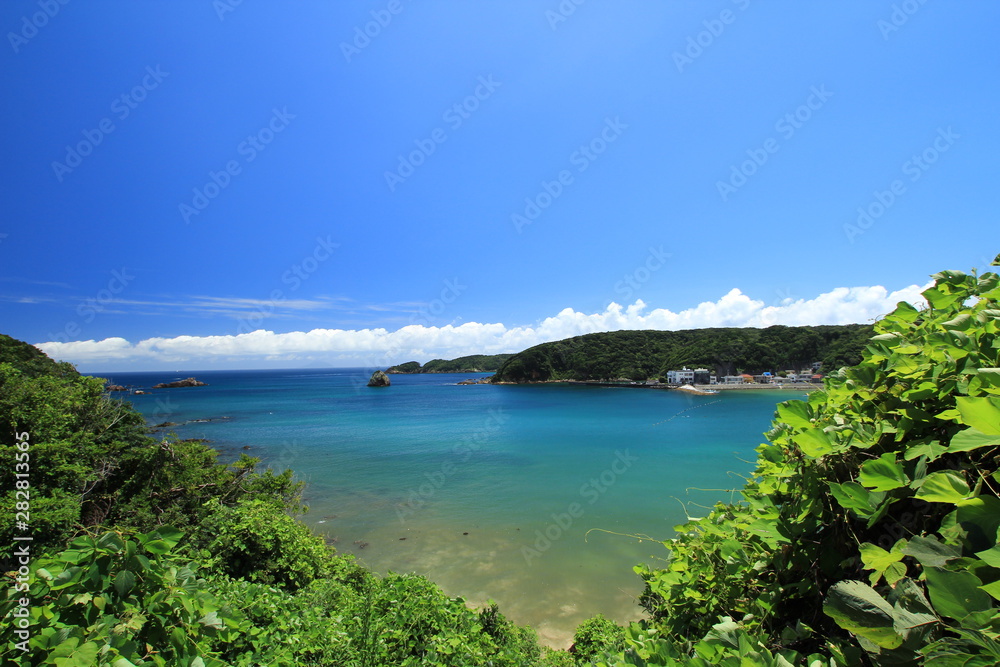 伊豆下田　夏の外浦海岸