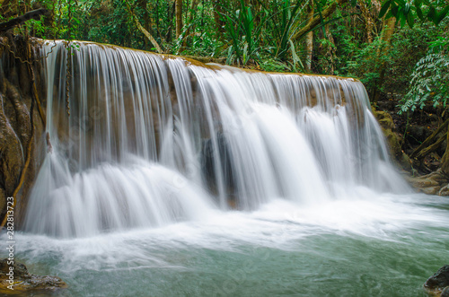 Erawan waterfall in rainny season © Thanet