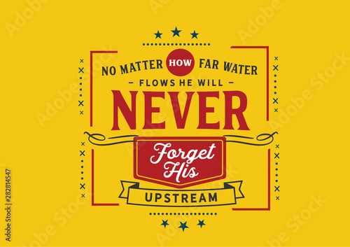 Remembering the Source: Water Never Forgets Its Upstream (Yellow/Red)