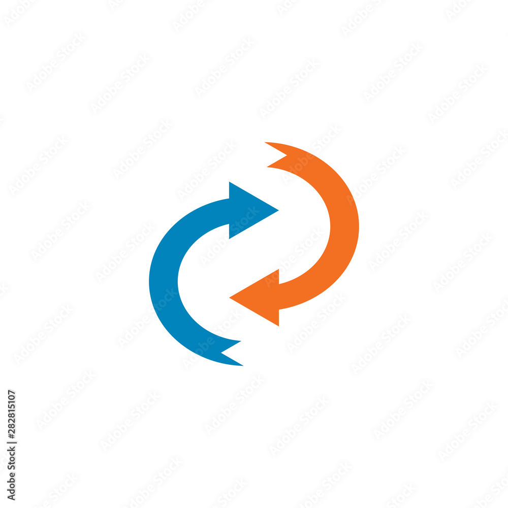 Arrows logo template vector icon illustration Arrows logo template vector icon illustration
