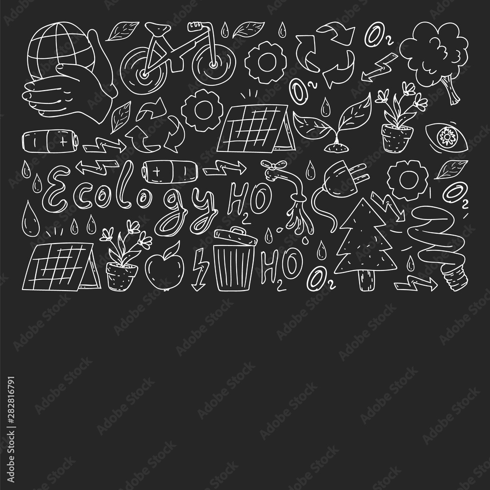 Vector logo, design and badge in trendy drawing style - zero waste concept, recycle and reuse, reduce - ecological lifestyle and sustainable developments icons. Vector logo, design and badge in trendy drawing style - zero waste concept, recycle and reuse, reduce - ecological lifestyle and sustainable developments icons.