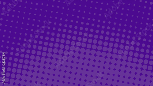 Purple dotted background in retro pop art comic style, vector illustration