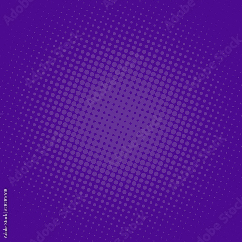 Purple dotted background in retro pop art comic style, vector illustration