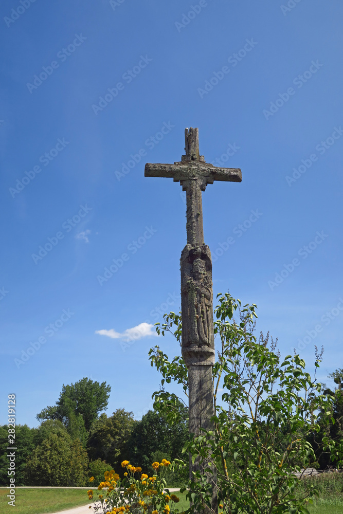 old cross in Lithuania
