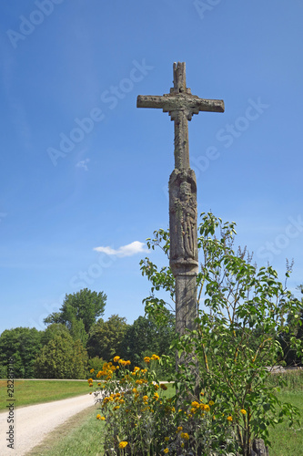 old cross in Lithuania