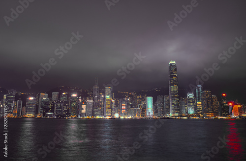 Hong Kong cityscape at night © badahos