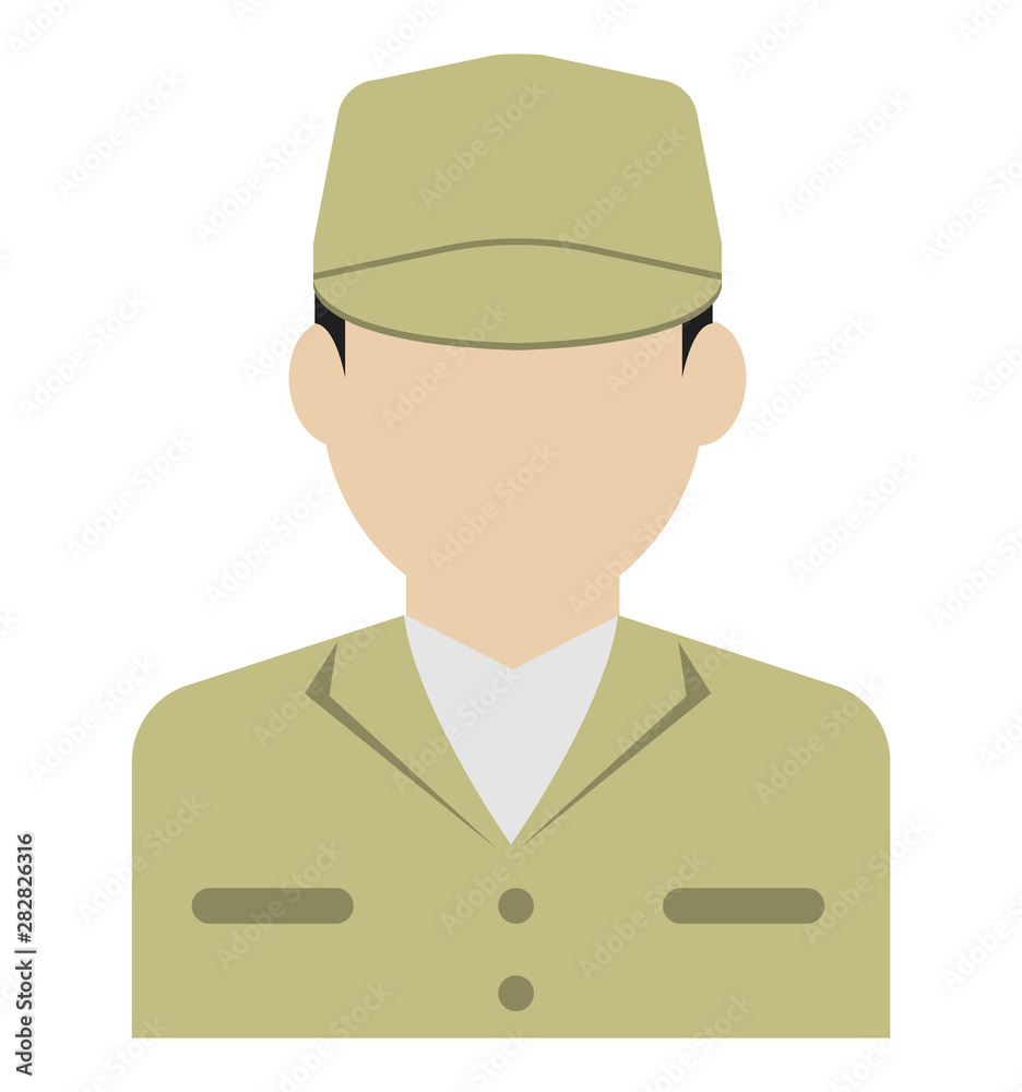 Young male worker avatar flat illustration (upper body) / blue collar worker, factory worker, janitor, service man Young male worker avatar flat illustration (upper body) / blue collar worker, factory worker, janitor, service man