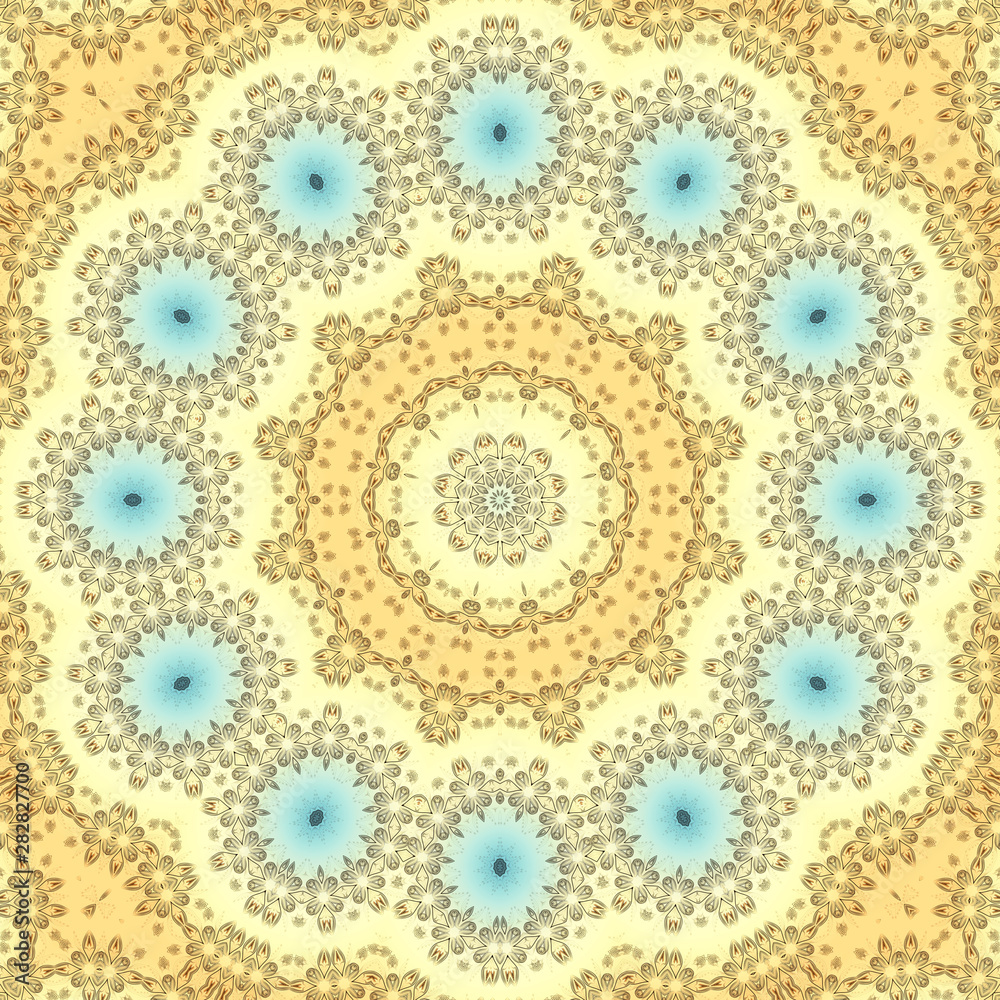 Seamless mandala round circle asian traditional pattern Seamless mandala round circle asian traditional pattern