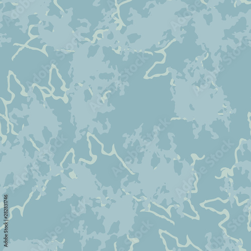 Winter camouflage of various shades of light blue colors