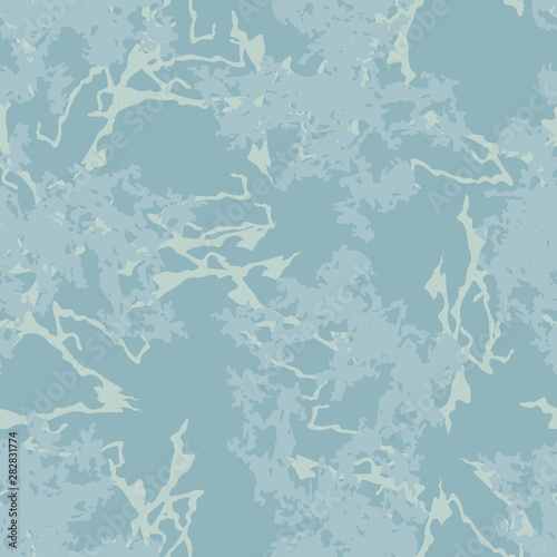 Winter camouflage of various shades of light blue colors