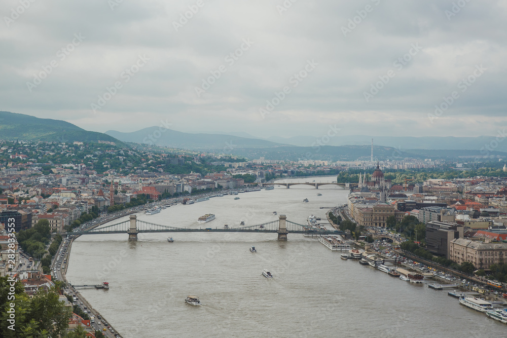 05.2019, Budapest: view of Budapest from Mount Gelert 1