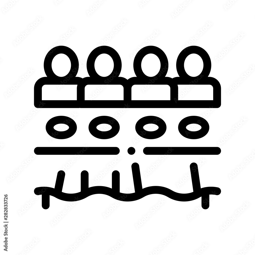 Wedding Dinner-party Sign Thin Line Vector Icon. Guests At Table With Plate, Party Element Linear Pictogram. Party Preparation And Marriage Template Monochrome Contour Concept Illustration Wedding Dinner-party Sign Thin Line Vector Icon. Guests At Table With Plate, Party Element Linear Pictogram. Party Preparation And Marriage Template Monochrome Contour Concept Illustration