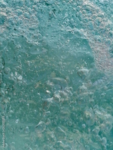 blue blister background water ice 