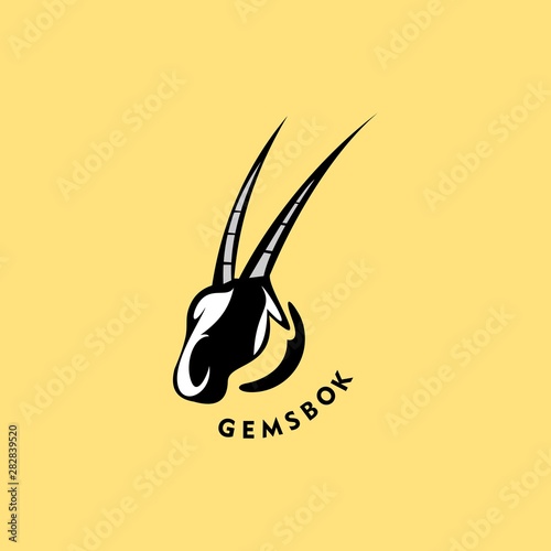 gemsbok head logo