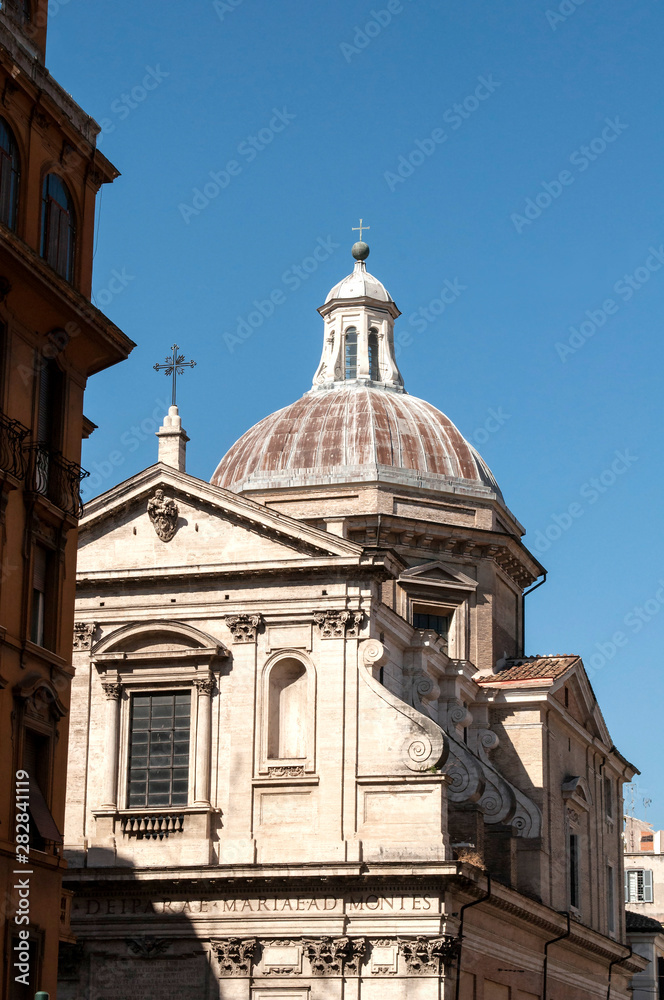 Cathedral in center of Rome Italy