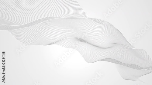 simple abstract white wavy trendy beautiful white curve background