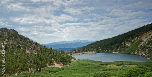 view over St. Mary`s lake near Georgetown in Colorado