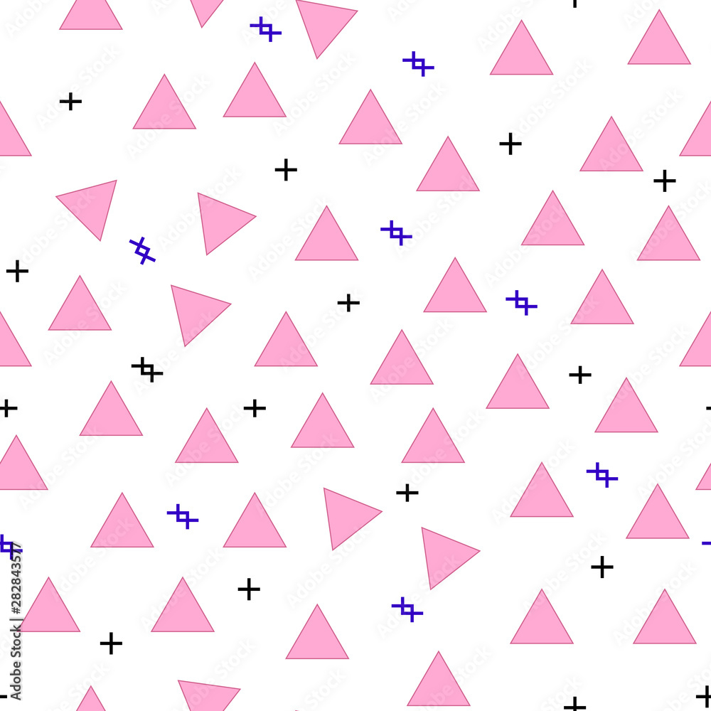 Abstract geometric figures pattern with lines, rhombuses A seamless vector background editable seamless, texture 