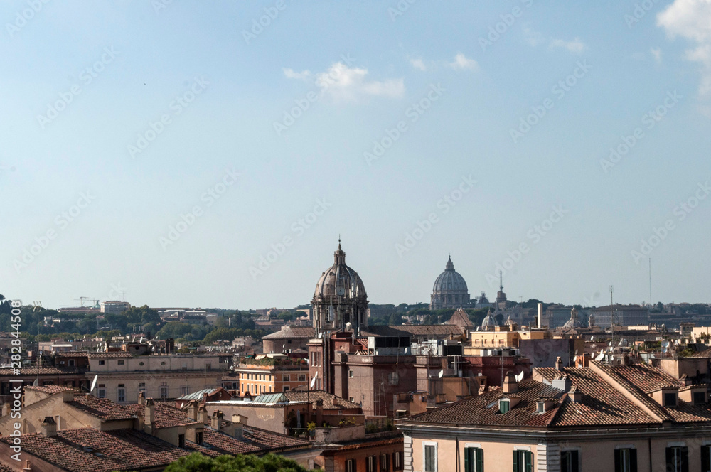 Panoramic view of Rome Italy