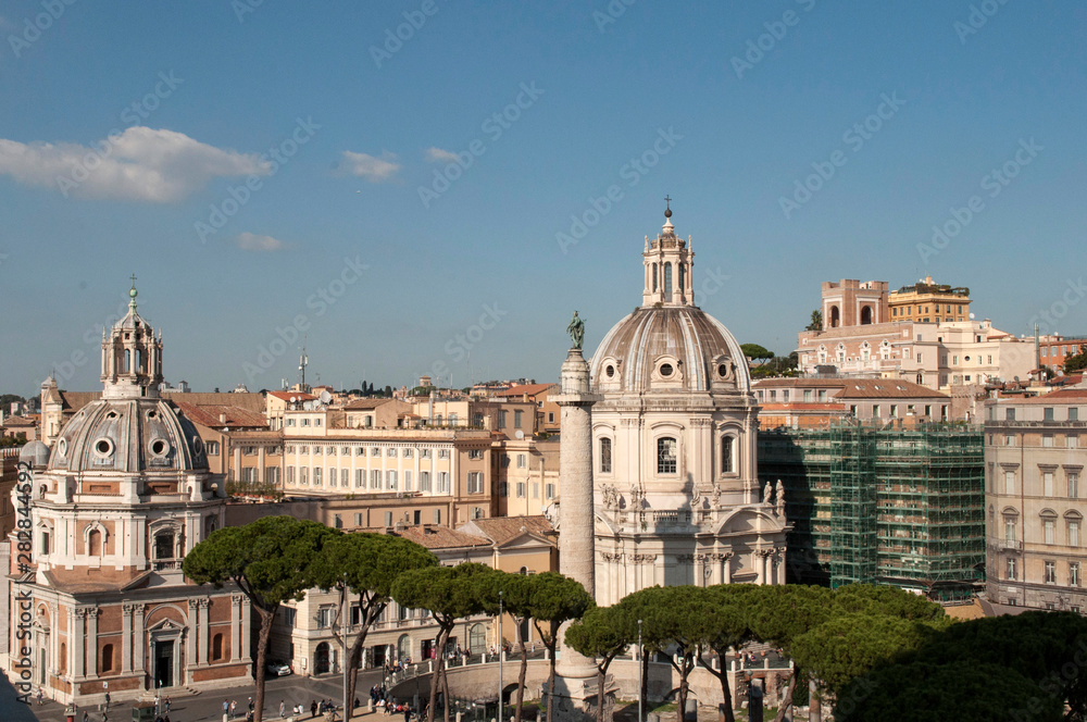 Panoramic view of Rome Italy