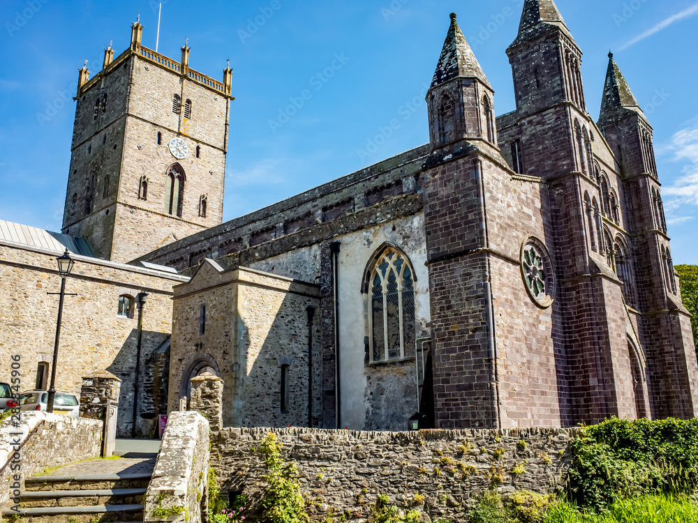 St Davids Cathedral, a religious site that has been for daily prayer since the 6th Century in the city of St Davids, Pembrokeshire, Wales