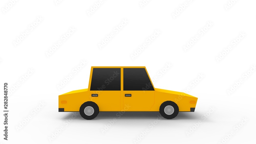 Cartoon cars isolated in white studio background Cartoon cars isolated in white studio background