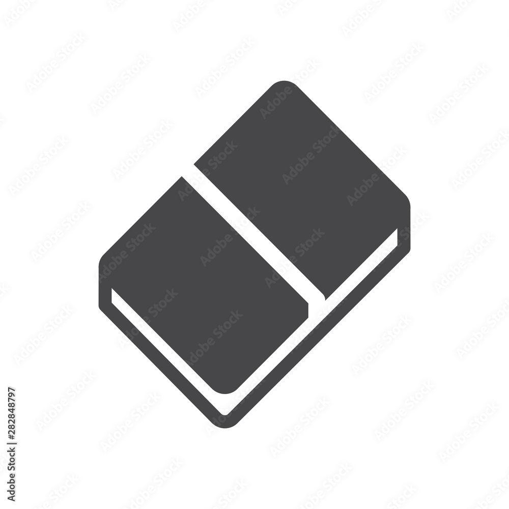 Eraser vector icon, simple sign for web site and mobile app. Eraser vector icon, simple sign for web site and mobile app.