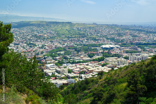 Georgia, Tbilisi. View of the city buildings. Travel concept © Dzmitry