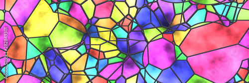 Stained glass- abstract mosaic architecture