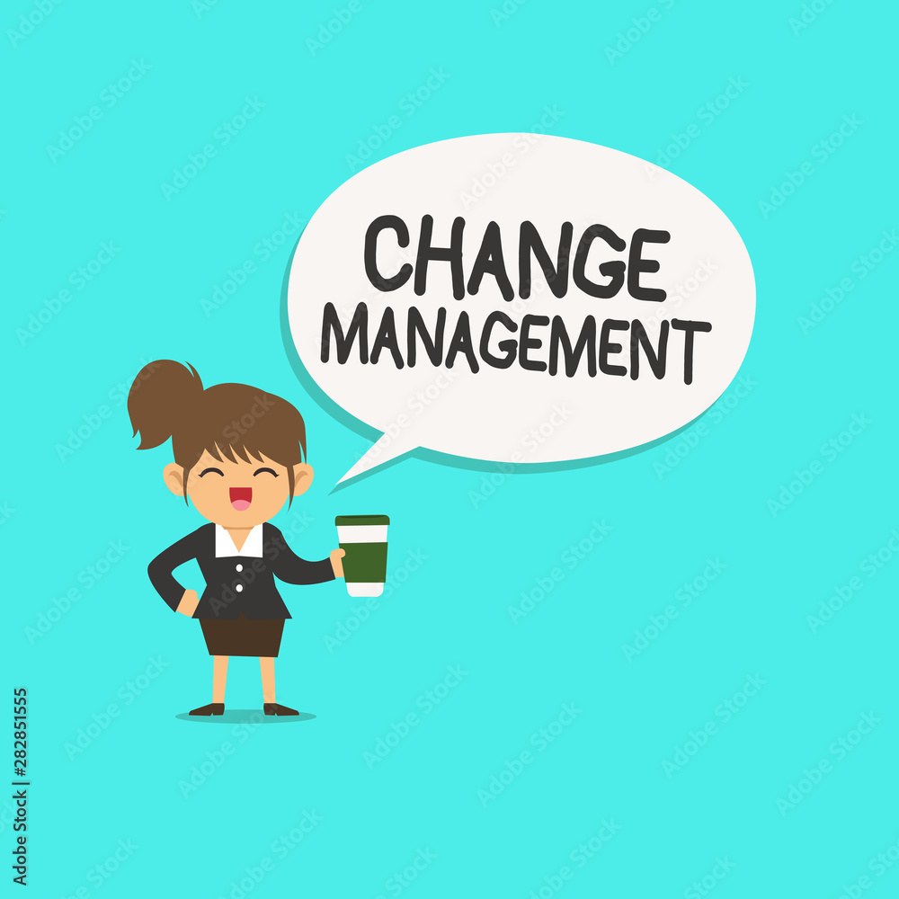 Word writing text Change Management. Business concept for Replacement of leadership in an organization New Policies. Word writing text Change Management. Business concept for Replacement of leadership in an organization New Policies.