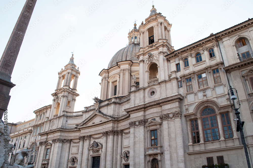 Saint Peter's basilica facade dome Vatican Rome Italy