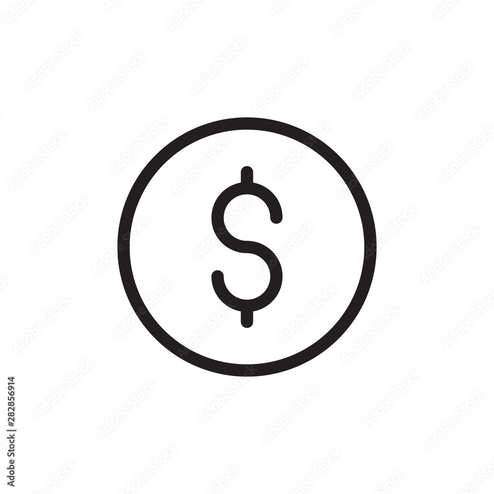 flat line dollar icon. Logo element illustration. dollar design. vector eps 10 .dollar concept. Can be used in web and mobile . flat line dollar icon. Logo element illustration. dollar design. vector eps 10 .dollar concept. Can be used in web and mobile .