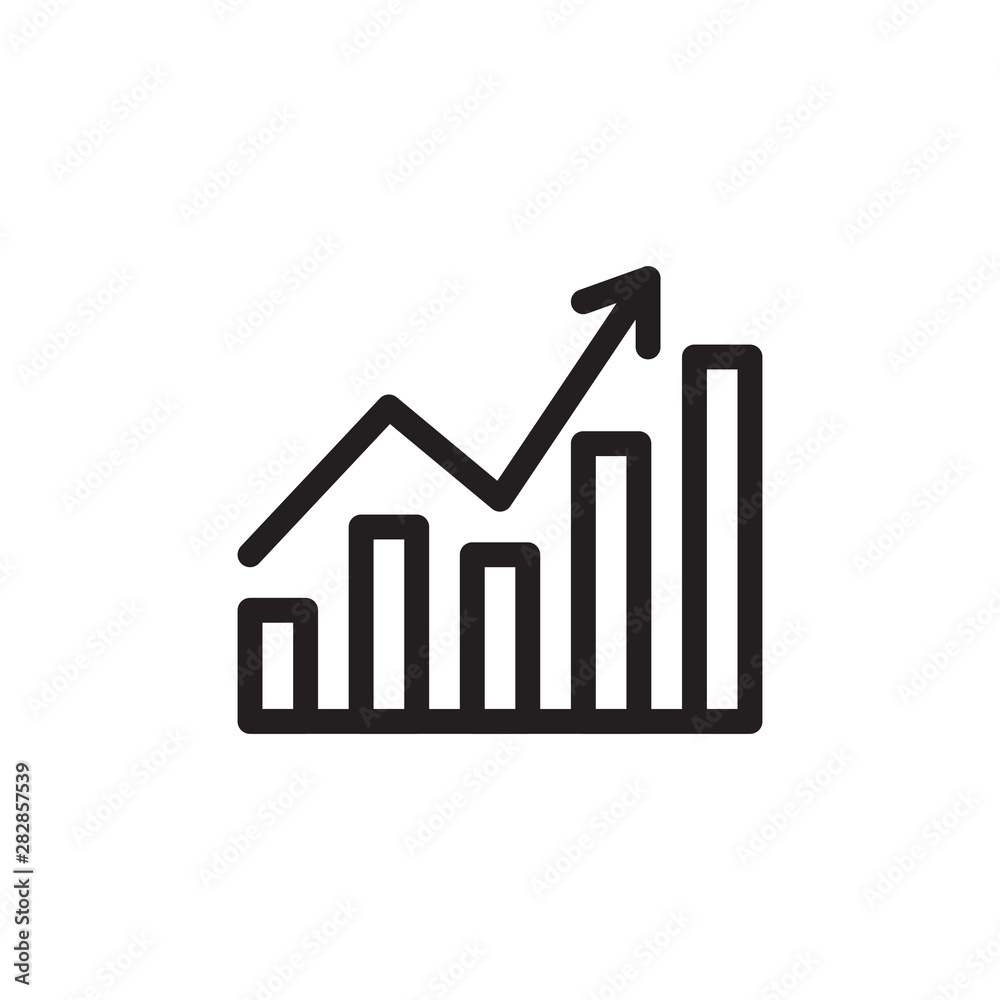 flat line growth bar icon. Logo element illustration. growth bar design. vector eps 10 . growth bar concept. Can be used in web and mobile flat line growth bar icon. Logo element illustration. growth bar design. vector eps 10 . growth bar concept. Can be used in web and mobile