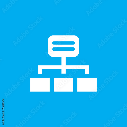 Hierarchical structure icon vector