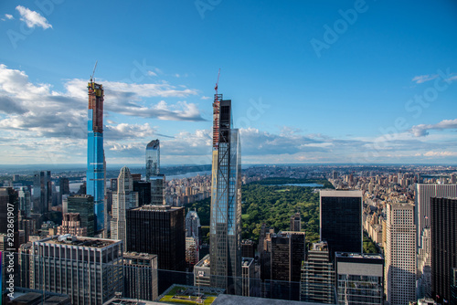 Looking North from the top of midtown Manhattan (NYC, USA) photo