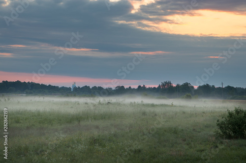 fog over the field