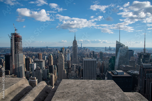 Looking South from the top of Manhattans midtown (NYC, USA)