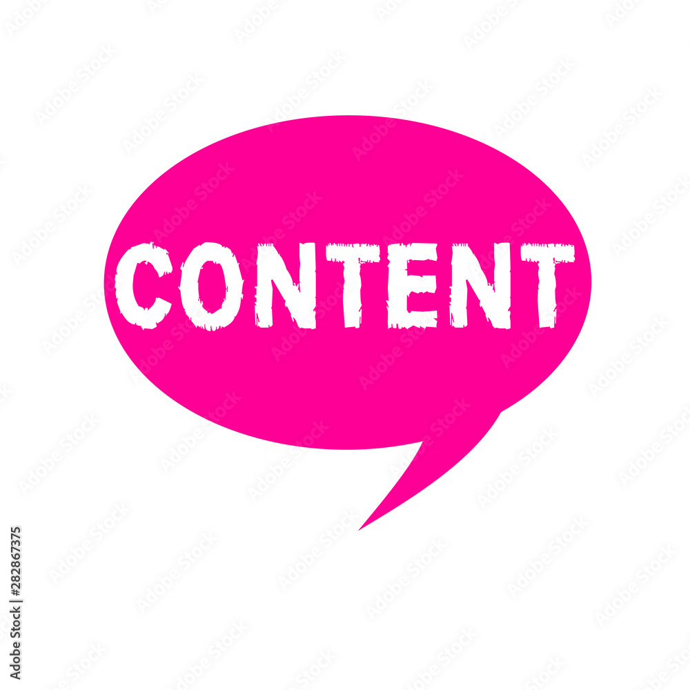 Word writing text Content. Business concept for Things included in something Marketing material State of happiness. Word writing text Content. Business concept for Things included in something Marketing material State of happiness.