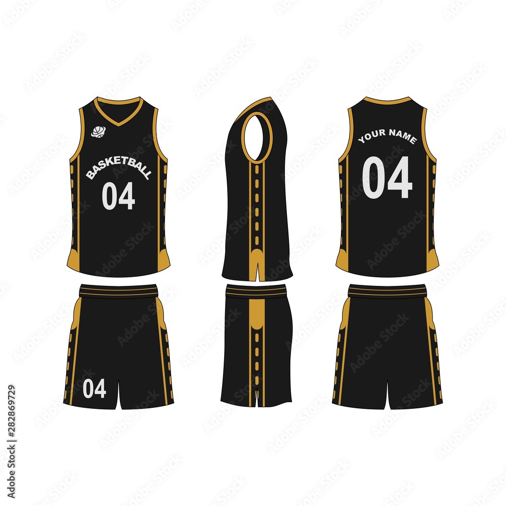 Fototapeta premium Basketball jersey set template collection.