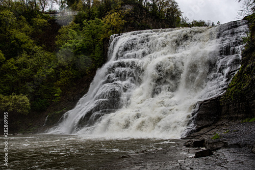 Waterfall in Ithaca  NY  USA 