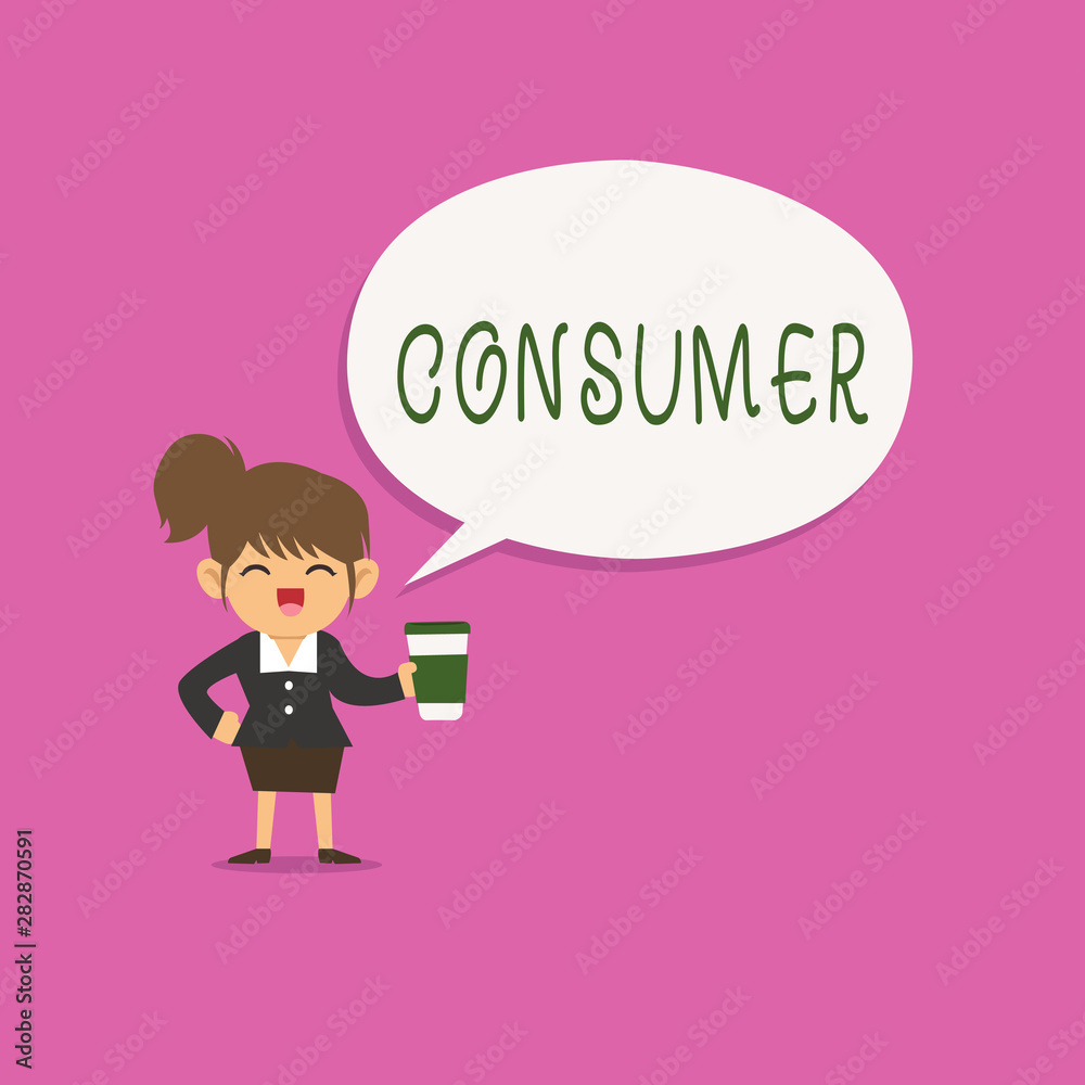 Writing note showing Consumer. Business photo showcasing demonstrating who purchases goods and services for demonstratingal usage. Writing note showing Consumer. Business photo showcasing demonstrating who purchases goods and services for demonstratingal usage.