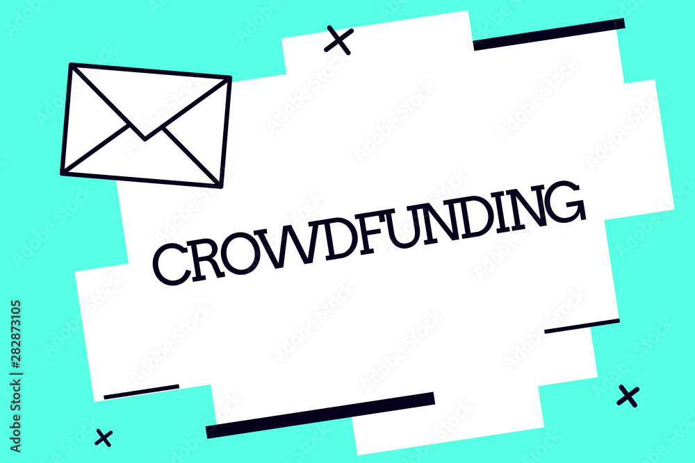 Handwriting text Crowdfunding. Concept meaning Funding a project by raising money from large number of showing. Handwriting text Crowdfunding. Concept meaning Funding a project by raising money from large number of showing.
