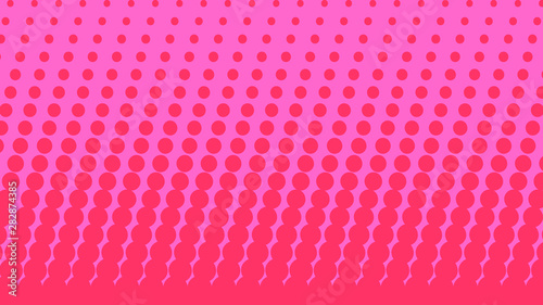 Pink and magenta modern pop art background with halftone dots design