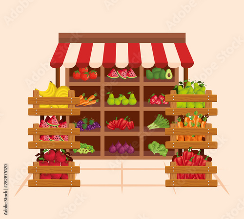 fresh fruits and vegetables healthy products