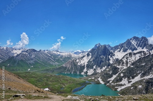 Vishnusar lake and Krishansar lake in Kashmir great lakes trekking at india