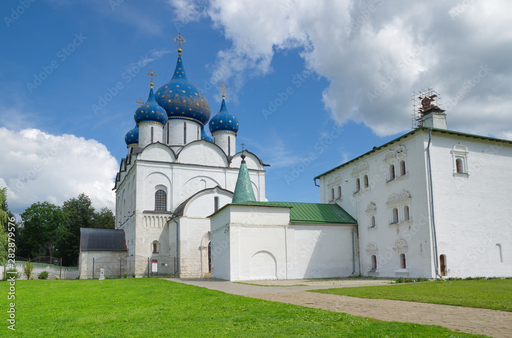 Cathedral of the Nativity of the blessed virgin in the Suzdal Kremlin. Suzdal, Vladimir region, Russia. The Golden ring of Russia