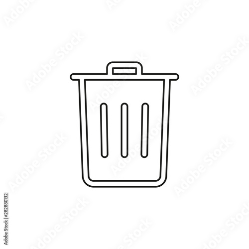 Trash vector icon